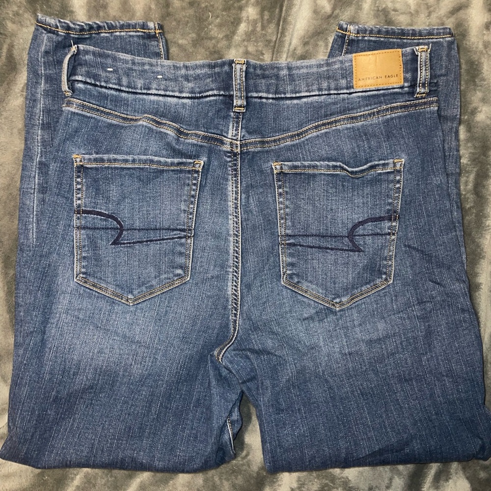 American Eagle Outfitters High-Rise Blue Denim Jeans